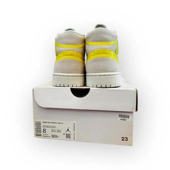 Air Jordan 1 Mid LX 'Off White Opti Yellow' NEW - Picture 2 of 4